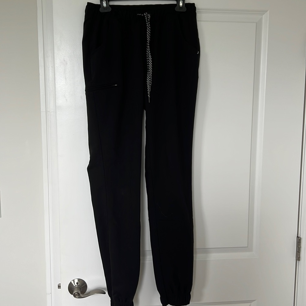 JAANUU Women's Essential 5-Pocket Jogger color black size Small Tall